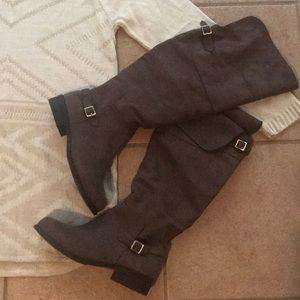 NWOT brown knee high boots
